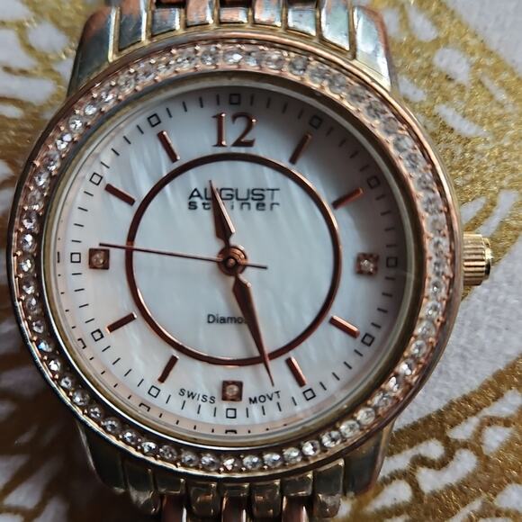 August Steiner Rose Gold-Tone Watch Collection - Picture 6 of 8